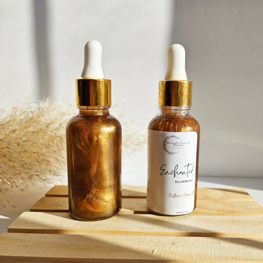 Moonlight at Midnight Holistics - ENCHANTED Dry Oil Bronzer | Shimmering Body Oil
