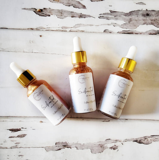 Moonlight at Midnight Holistics - ENCHANTED Dry Oil Bronzer | Shimmering Body Oil